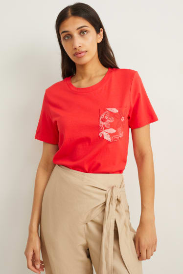 Damen - T-Shirt - rot