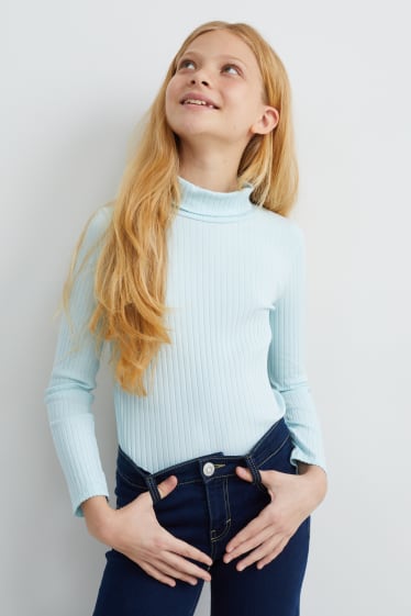 Bambine - Confezione da 3 - maglia dolcevita - bianco