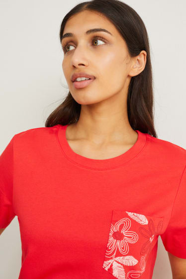 Damen - T-Shirt - rot