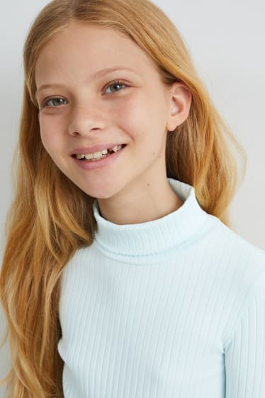 Bambine - Confezione da 3 - maglia dolcevita - bianco