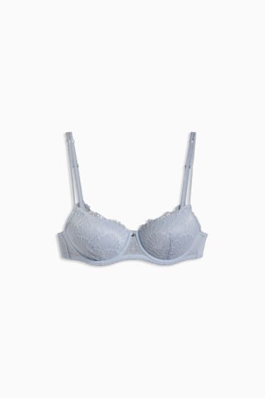 Donna - Reggiseno con ferretti - DEMI - imbottito - azzurro