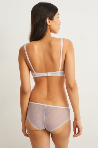 Femmes - Soutien-gorge avec armatures - DEMI - ampliforme - blanc crème