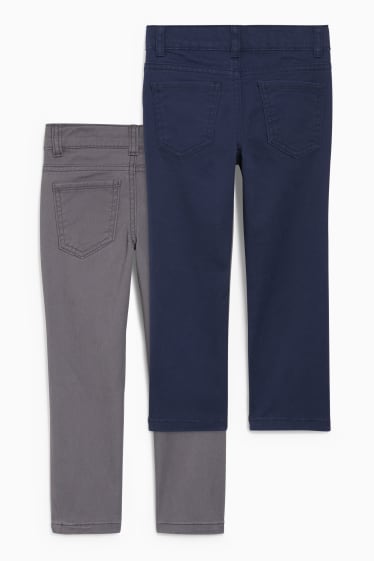 Nen/a - Paquet de 2 - pantalons - slim fit - gris jaspiat