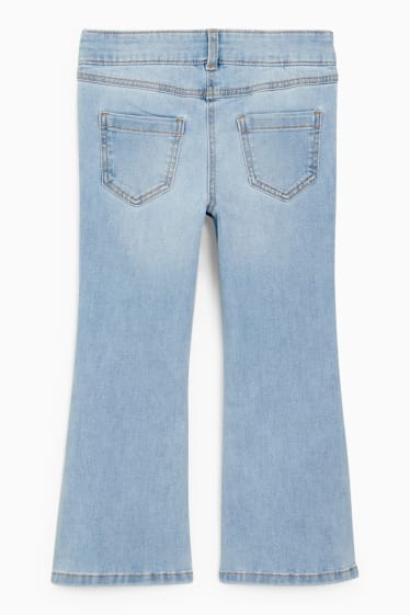 Enfants filles - Jean à jambe évasée - jean bleu clair
