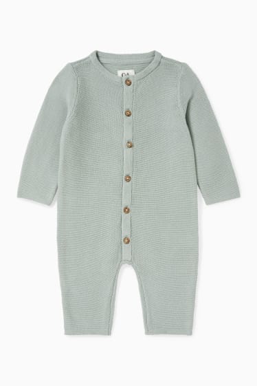 Baby: jongens - Babyjumpsuit - mintgroen