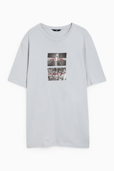Men - T-shirt - light gray