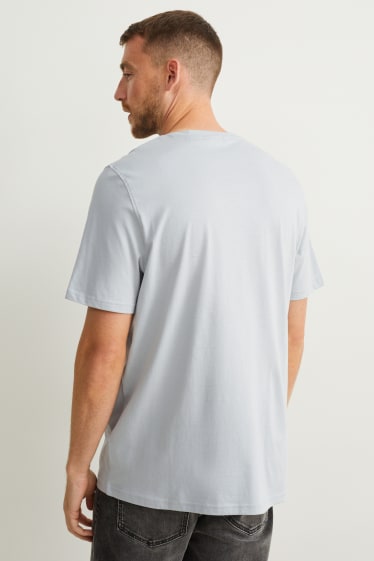 Mężczyźni - T-shirt - jasnoszary