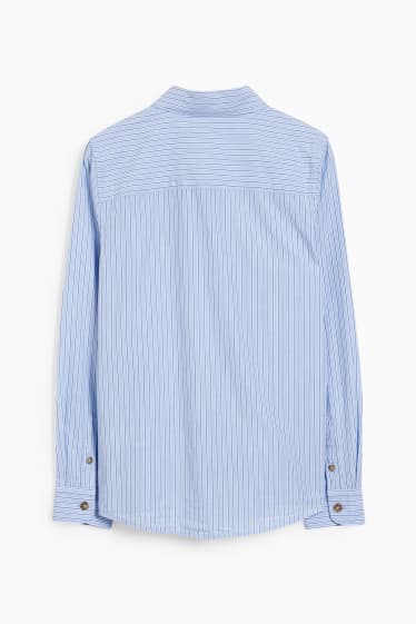 Nen - Camisa - de ratlles - blau