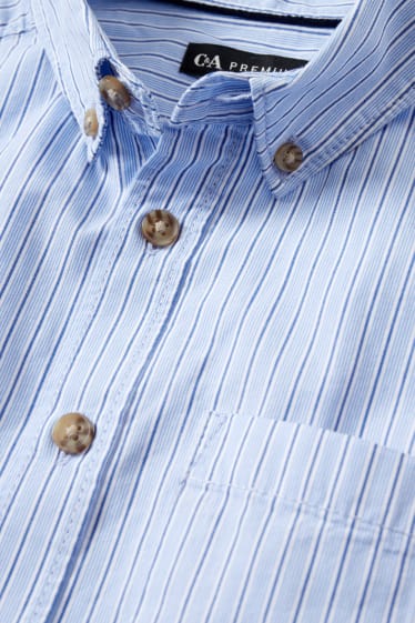 Nen - Camisa - de ratlles - blau