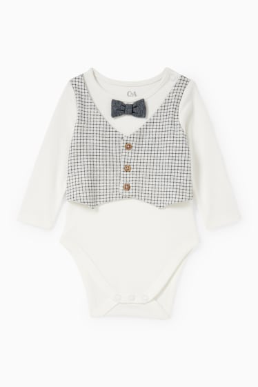 Babys - Baby-Outfit - 2 teilig - cremeweiss