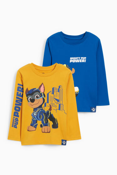 Kinder Buben - Multipack 2er - PAW Patrol - Langarmshirt - gelb