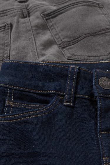 Kinder Jungen - Multipack 2er - Slim Jeans - dunkeljeansblau