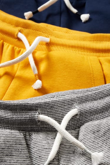 Kinder Jungen - Multipack 3er - Jogginghose - hellgrau-melange