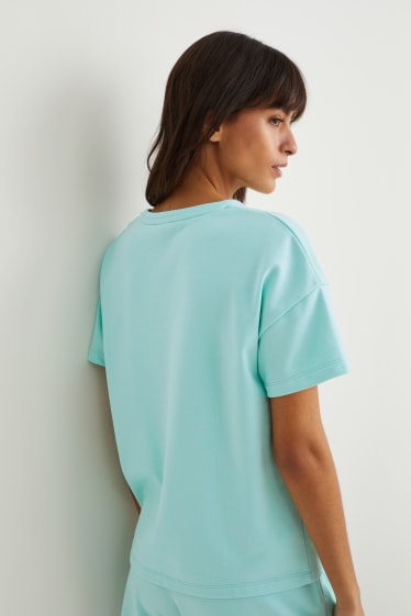 Dames - Basic-T-shirt - mintgroen