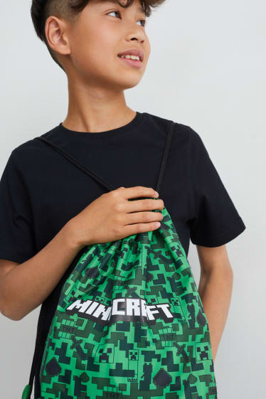 Dzieci - Minecraft - worek gimnastyczny - zielony