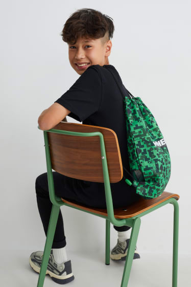 Enfants - Minecraft - sac de sport - vert