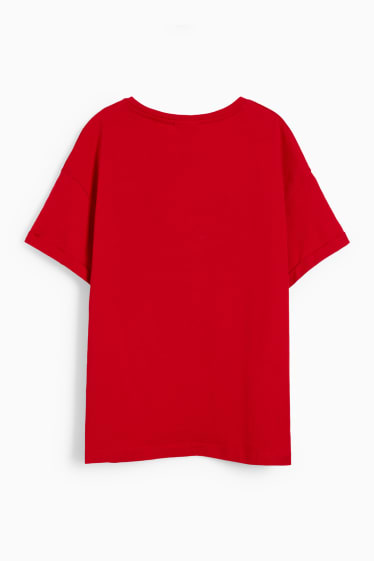 Damen - T-Shirt - Micky Maus - rot