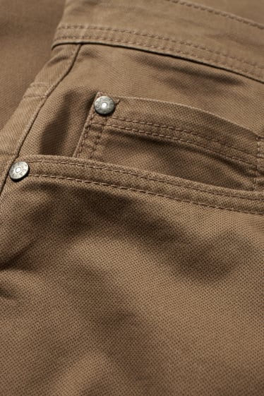 Hombre - Pantalón - regular fit - marrón claro