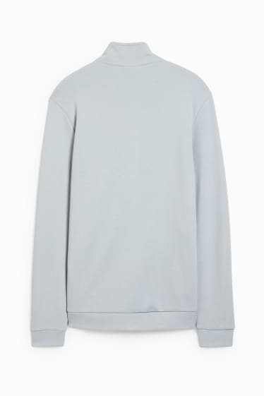 Hommes - Sweat zippé - gris clair