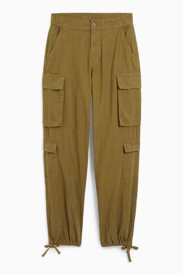 Joves - CLOCKHOUSE - pantalons cargo - mid waist - relaxed fit - verd
