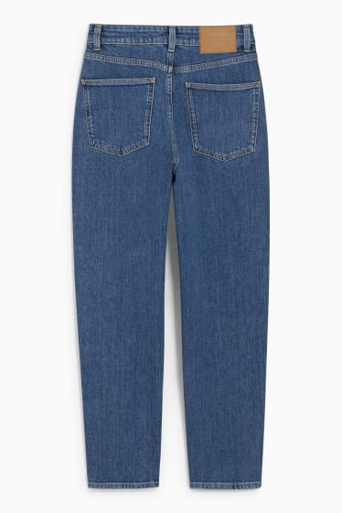 Femei - Mom jeans - talie înaltă - LYCRA® - denim-albastru