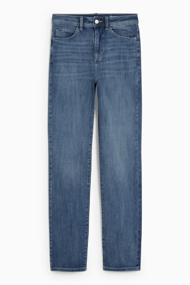 Damen - Straight Jeans - High Waist - helljeansblau