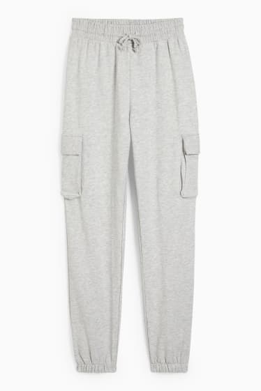 Damen - CLOCKHOUSE - Cargo-Jogginghose - hellgrau-melange