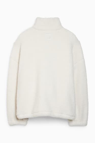 Femmes - CLOCKHOUSE - veste en peluche - blanc crème