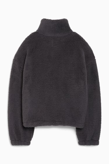 Donna - CLOCKHOUSE - giacca effetto peluche - grigio scuro