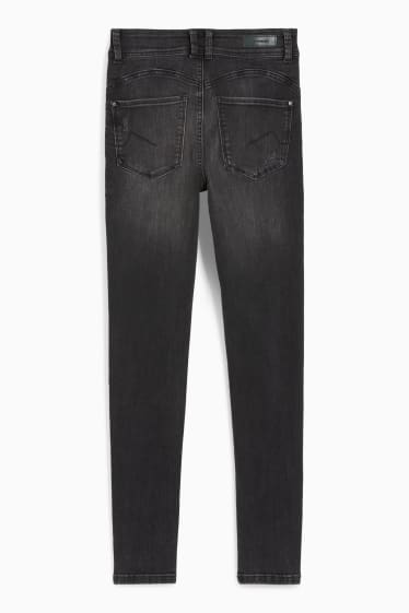 Femmes - CLOCKHOUSE - skinny jean - mid waist - LYCRA® - jean gris foncé
