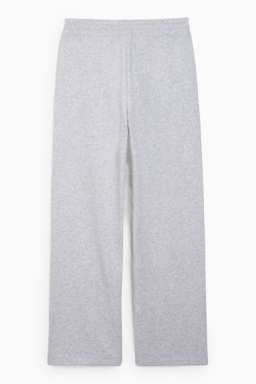 Dames - Basic joggingbroek - licht grijs-mix