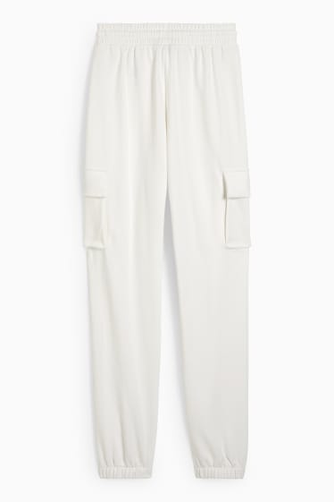 Mujer - CLOCKHOUSE - pantalón de deporte cargo - blanco roto