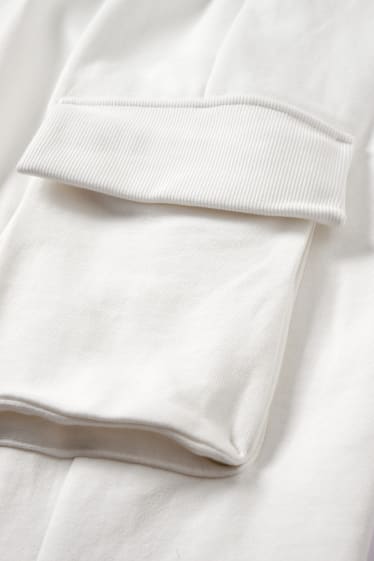 Donna - CLOCKHOUSE - pantaloni sportivi cargo - bianco crema