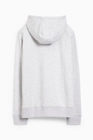 Women - Basic hoodie - light gray-melange