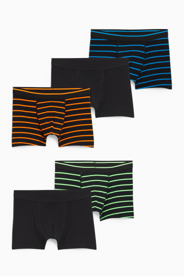 Enfants garçons - Lot de 5 - caleçons - noir