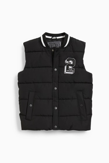 Children - Quilted gilet - black