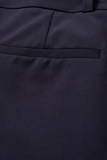 Dames - Businessbroek - mid waist - straight fit - Mix & Match - donkerblauw
