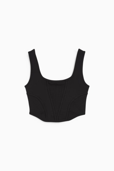 Teens & young adults - CLOCKHOUSE - cropped top - black