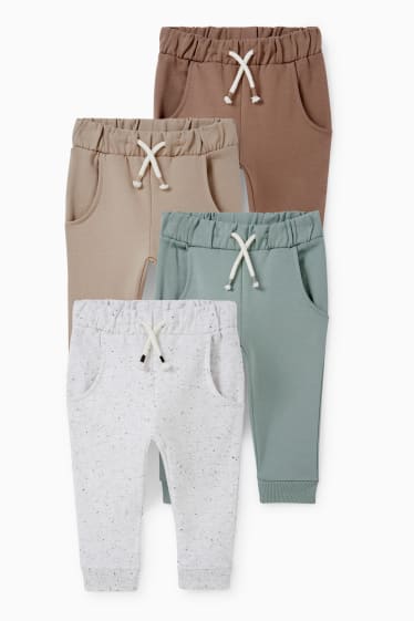 Bébés garçons - Lot de 4 - pantalons de jogging pour bébé - beige
