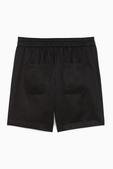 Femmes - Bermuda - high waist - noir