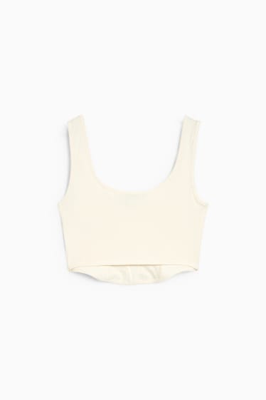 Teens & young adults - CLOCKHOUSE - cropped top - cremewhite