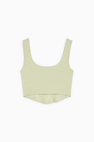 Teens & young adults - CLOCKHOUSE - cropped top - mint green