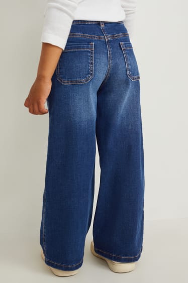 Kinder - Wide Leg Jeans - jeansblau