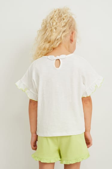 Bambine - Confezione da 2 - t-shirt - bianco