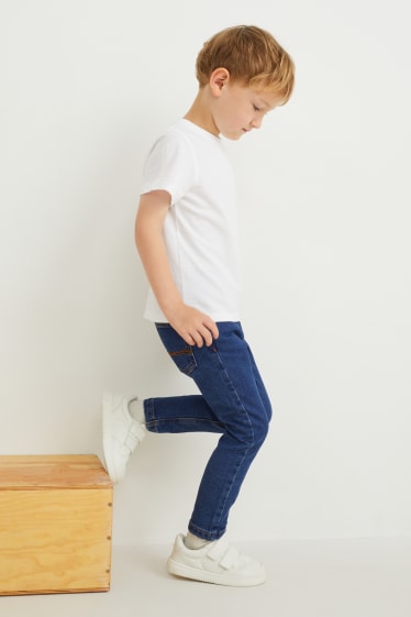 Kinderen - Set van 3 - skinny jeans - jeansblauw