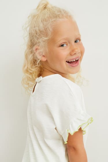 Bambine - Confezione da 2 - t-shirt - bianco