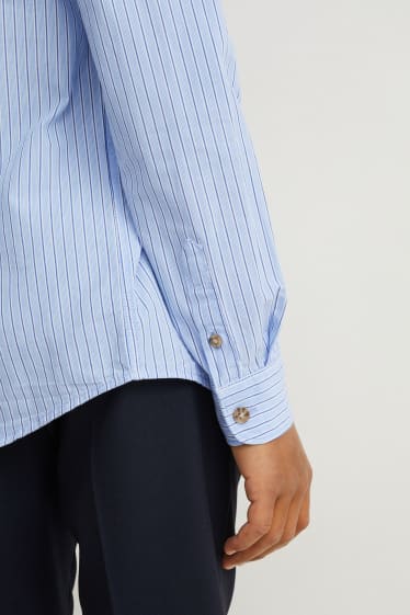 Nen - Camisa - de ratlles - blau