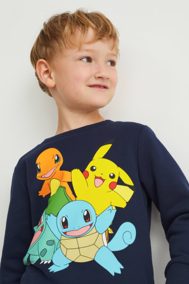 Bambini - Pokémon - set - felpa e pantaloni sportivi - 2 pezzi - blu scuro