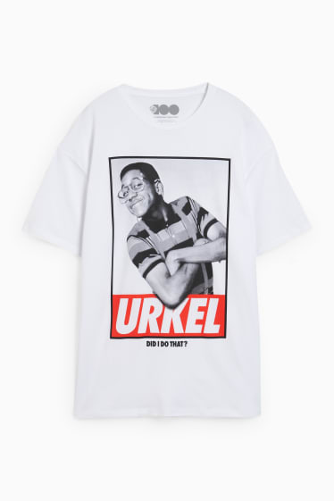 Herren - T-Shirt - Steve Urkel - weiss