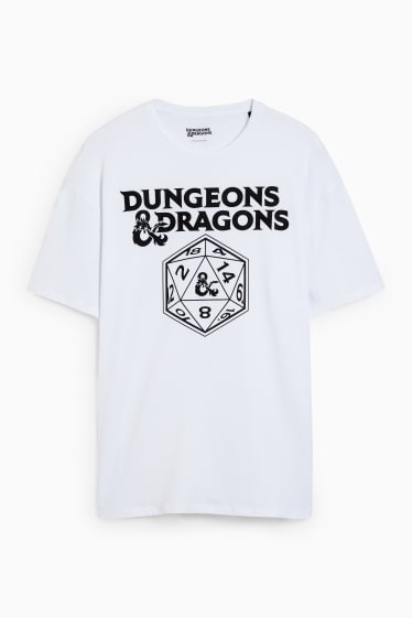 Hommes - T-shirt - Donjons & dragons - blanc